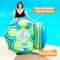 Inflatable Pool Float Lounger - River Tube Floating Chair Sofa with Big Backrest, Blow Up Floaties Lake Raft Lounge with Mesh Bottom Handle Cup Holder Pool Party Toys for Adults (Blue Yellow)
